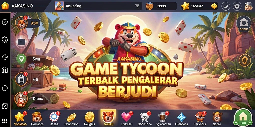 Tampilan permainan AAKASINO yang menarik dan seru.