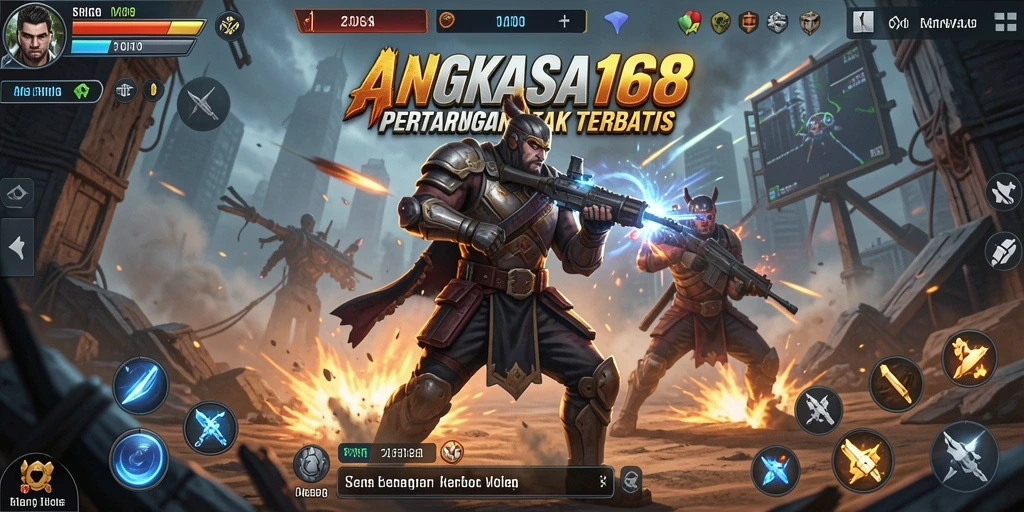 Tampilan gameplay seru dari ANGKASA168 dengan aksi pertarungan menarik.