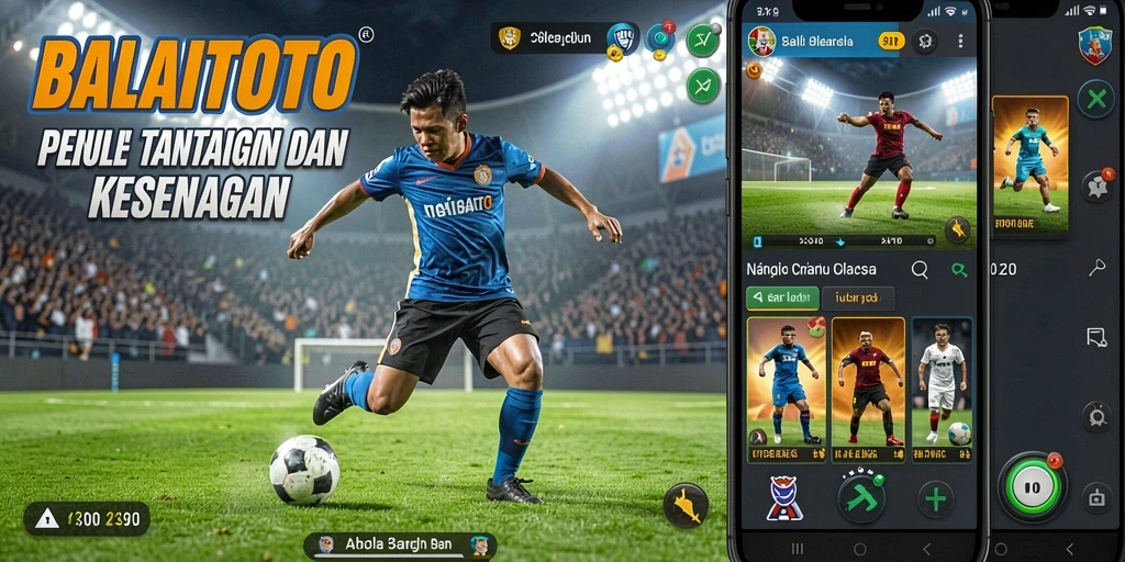Tampilan seru dari gameplay dengan grafik olahraga yang menarik.