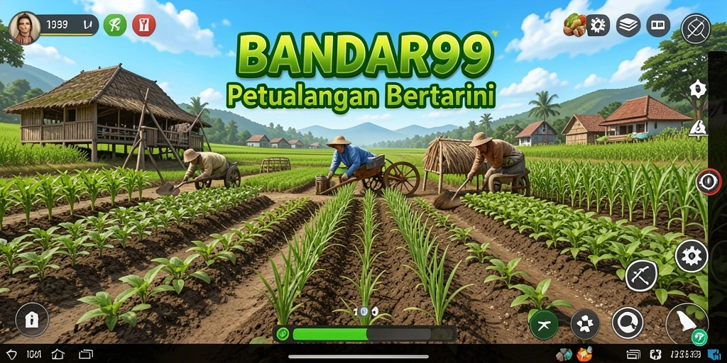 Tangkapan layar utama BANDAR99 menampilkan lahan pertanian yang subur dan tanaman yang sehat.