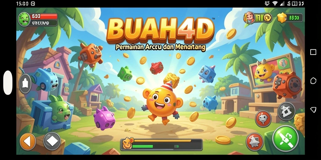 Tampilan gameplay menarik BUAH4D dengan buah berwarna-warni yang menantang.