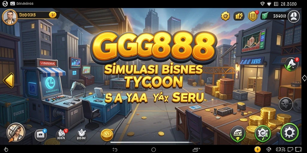 Tangkapan layar GGG888 menampilkan gameplay menarik dari simulasi Tycoon.