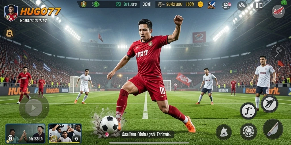 Tampilan gameplay HUGO77 yang seru dan kompetitif.