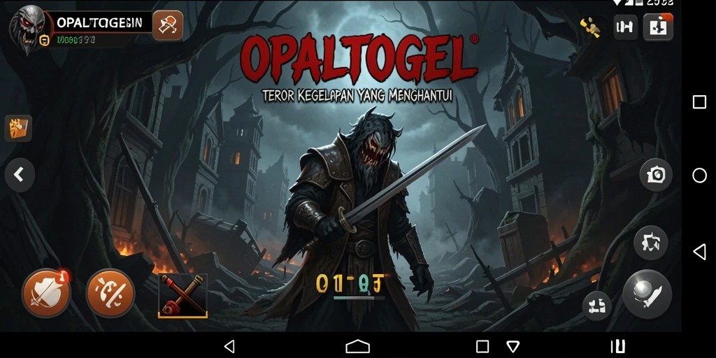 Tampilan menakutkan dalam OPALTOGEL saat karakter menjelajahi kegelapan.