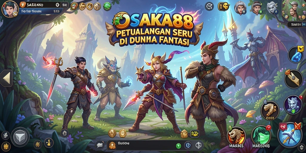 Tampilan gameplay OSAKA88 dengan aksi petualangan seru.