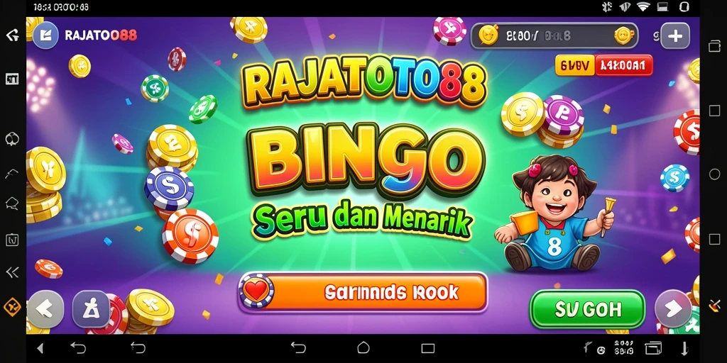 Screenshot gameplay RAJATOTO88 menampilkan aktivitas seru dalam permainan Bingo.