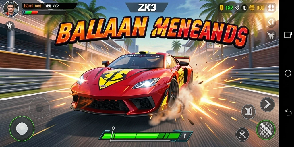 Tampilan gameplay menegangkan di ZK3 dengan grafis yang memukau.