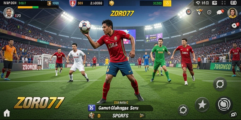 Tampilan gameplay ZORO77 yang dinamis dan mengasyikkan dalam olahraga.